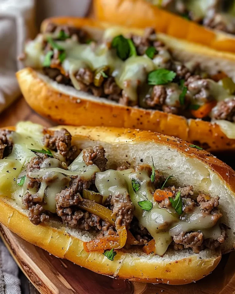 Ground Beef Philly Cheesesteaks