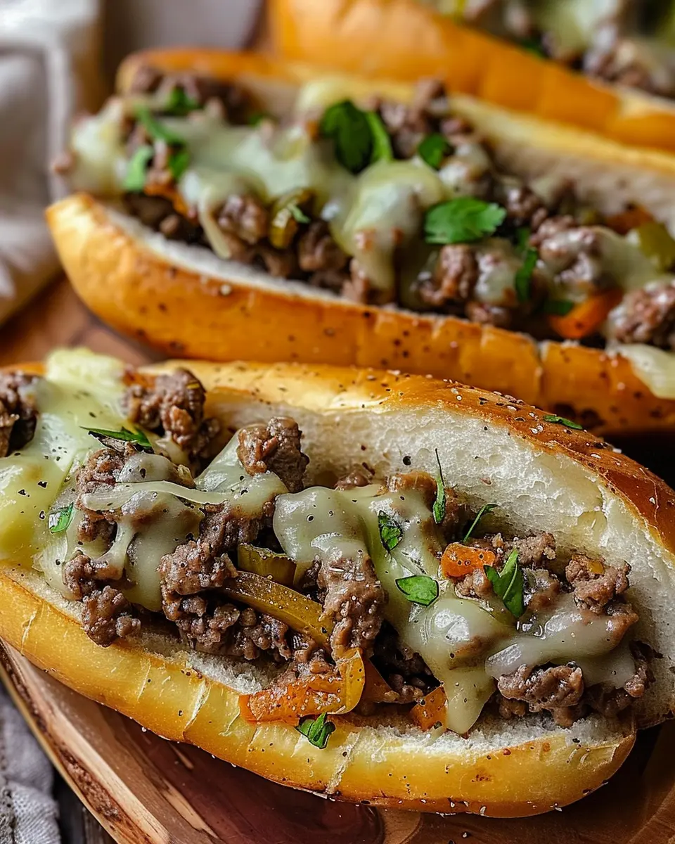 Ground Beef Philly Cheesesteaks: Easy and Indulgent Homemade Treat