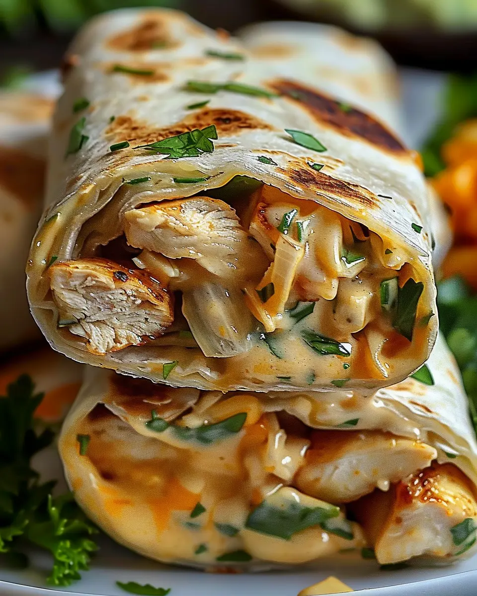 Cheesy Chicken Garlic Wraps: The Best Comfort Food Made Easy