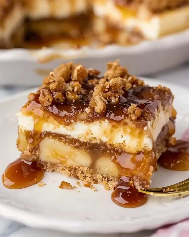 Caramel Apple Cheesecake Bars