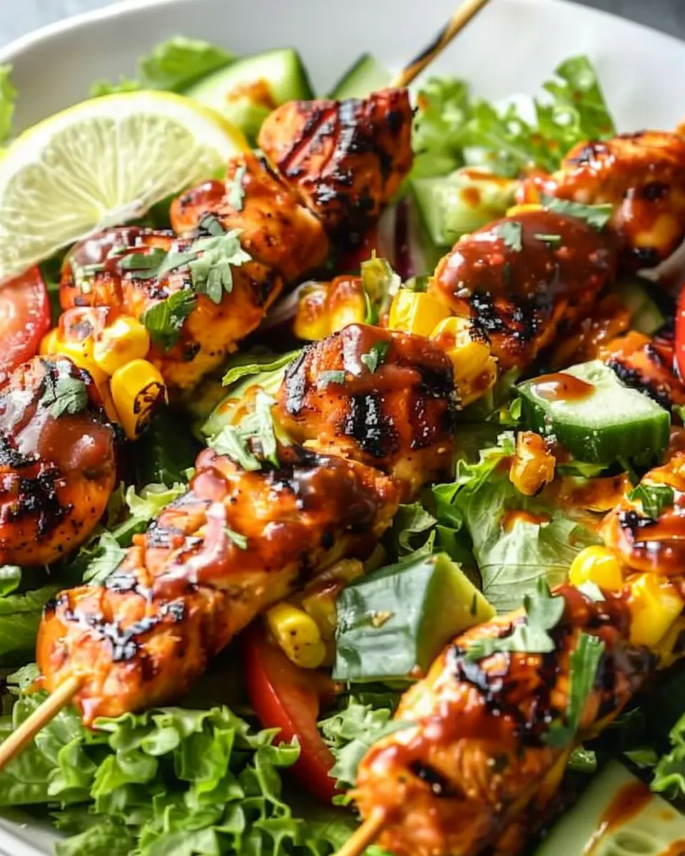 BBQ Chicken Skewer Salad: Easy, Flavorful & Guilt-Free Delight