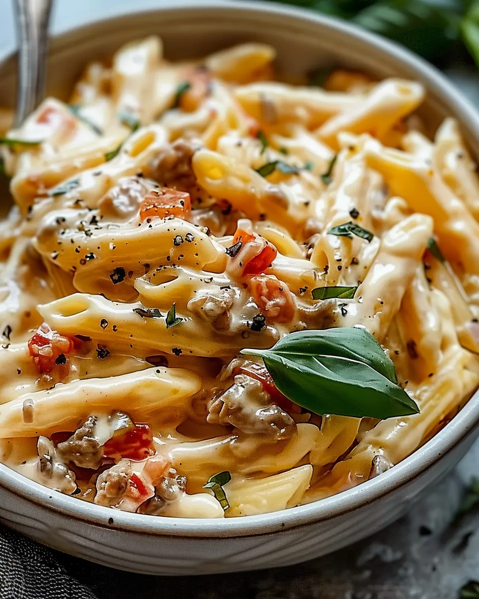 Creamy Rotel Pasta with Turkey Bacon for a Comforting Meal